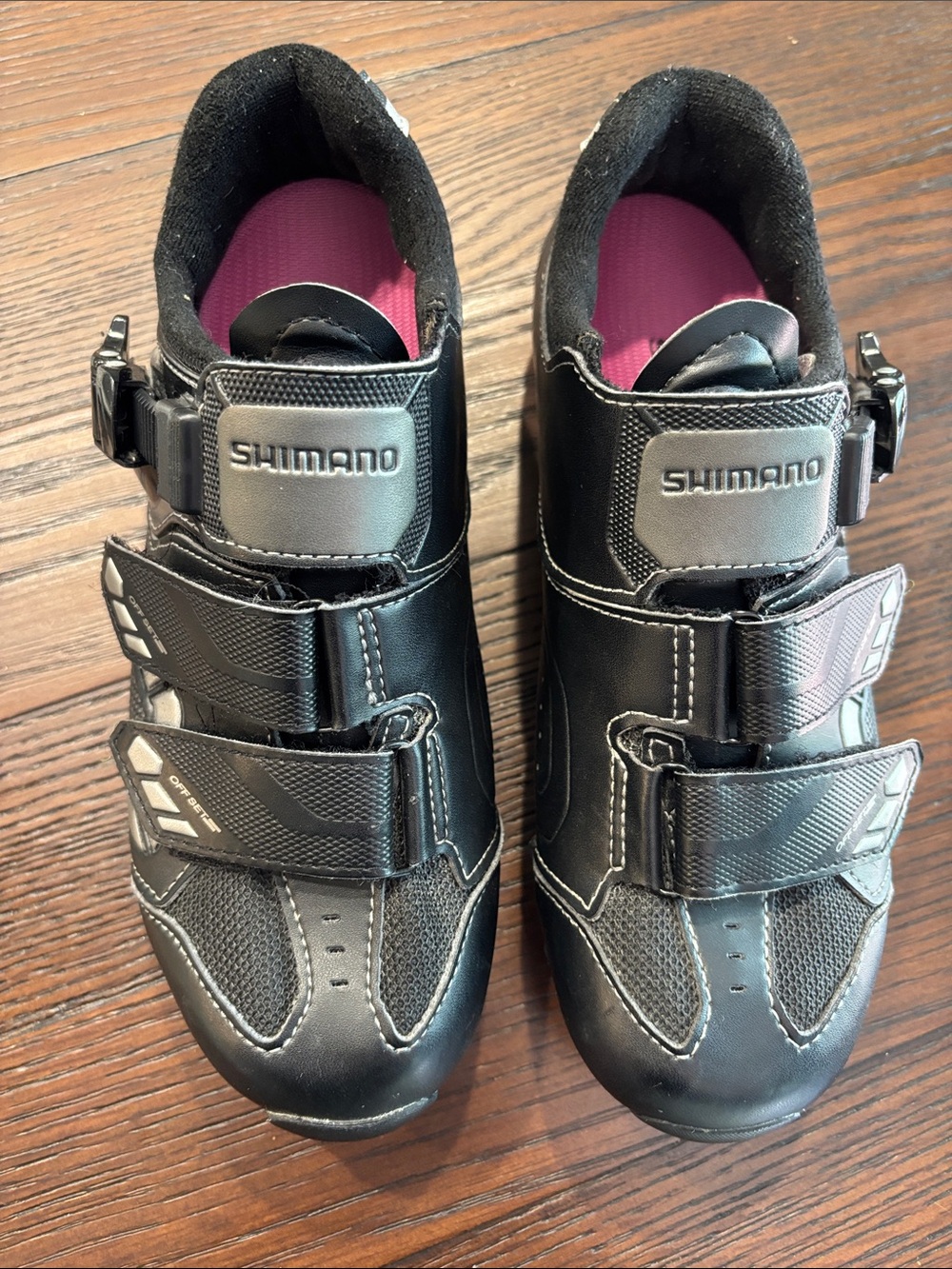 Shimano Women's Black Cycling Shoes with Pink Insoles